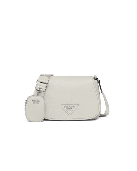 prada white bag|prada medium shoulder leather bag.